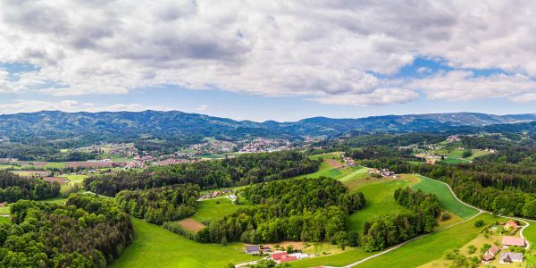 Panoramafoto von Eibiswald Panoramafoto von Eibiswald